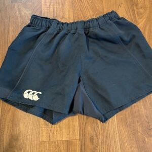 Canterbury Mens 34 Blue Rugby Shorts Navy Running Athletic Small Mark